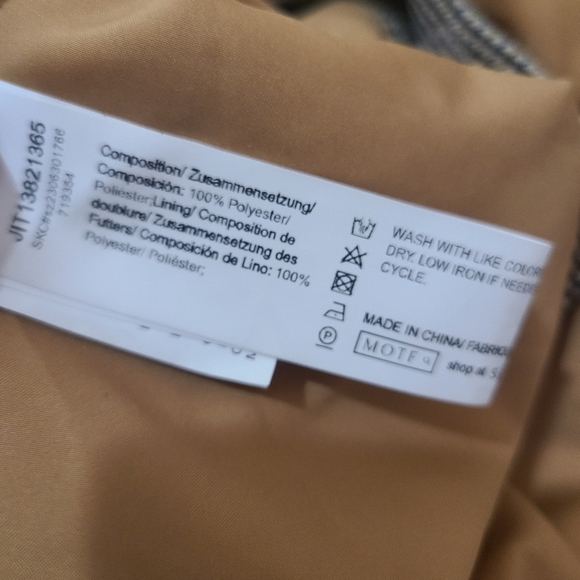 Motf Houndstooth Print Sequin Camouflage Square Neck Pencil Dress - Picture 7 of 7